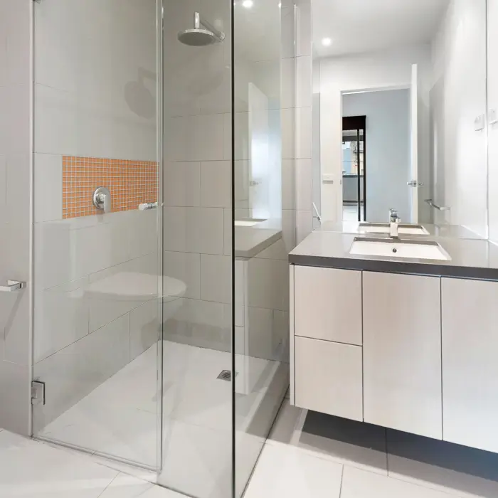 Shower door installation